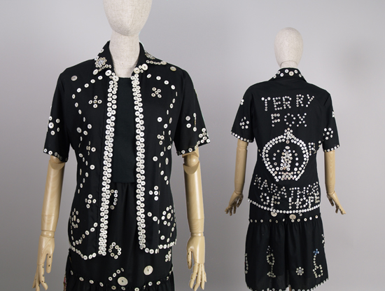 Black “Terry Fox Marathon” “Pearly Queen” Suit